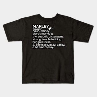 Marley Name Marley Definition Marley Female Name Marley Meaning Kids T-Shirt